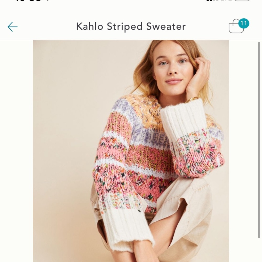 Anthropologie Kahlo Striped Sweater